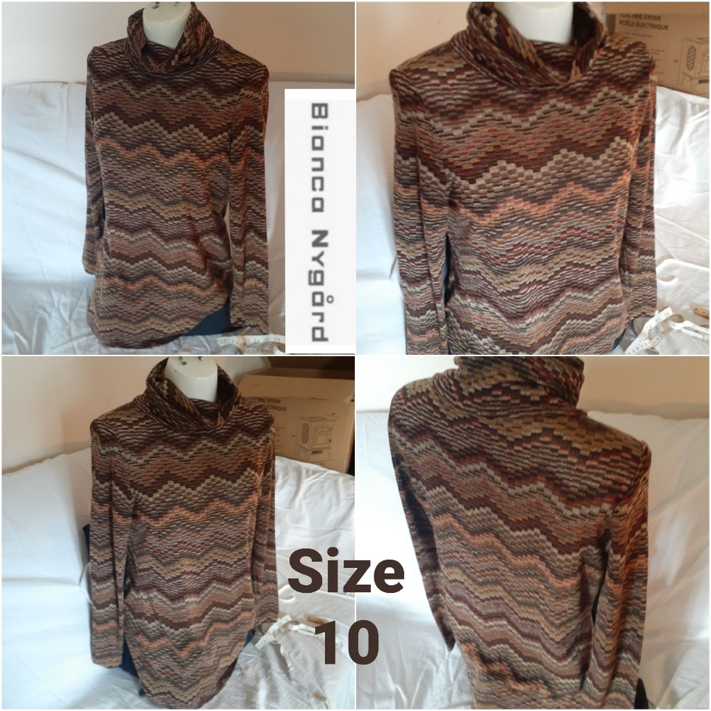 Bianca Nygard Zigzag Fantastic Earthtone Size 10